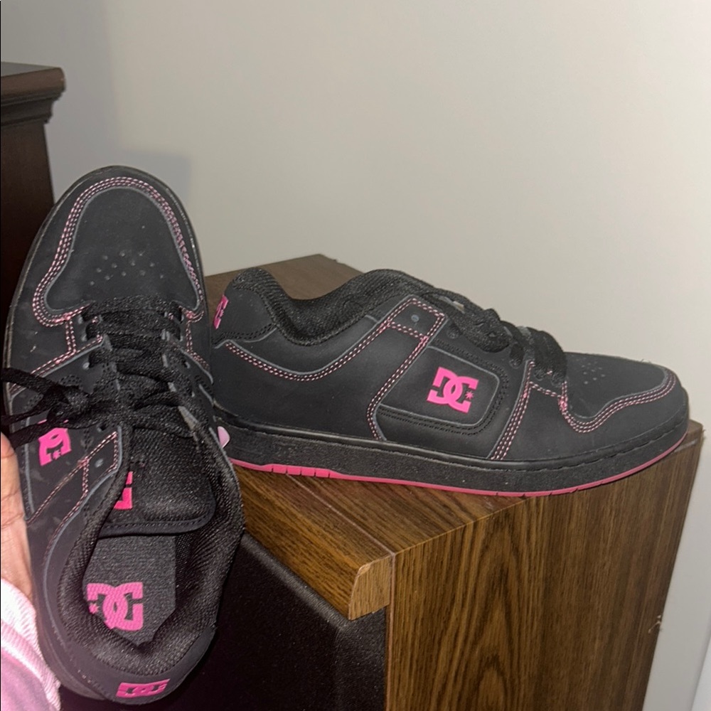 DC Black and Pink Sneakers